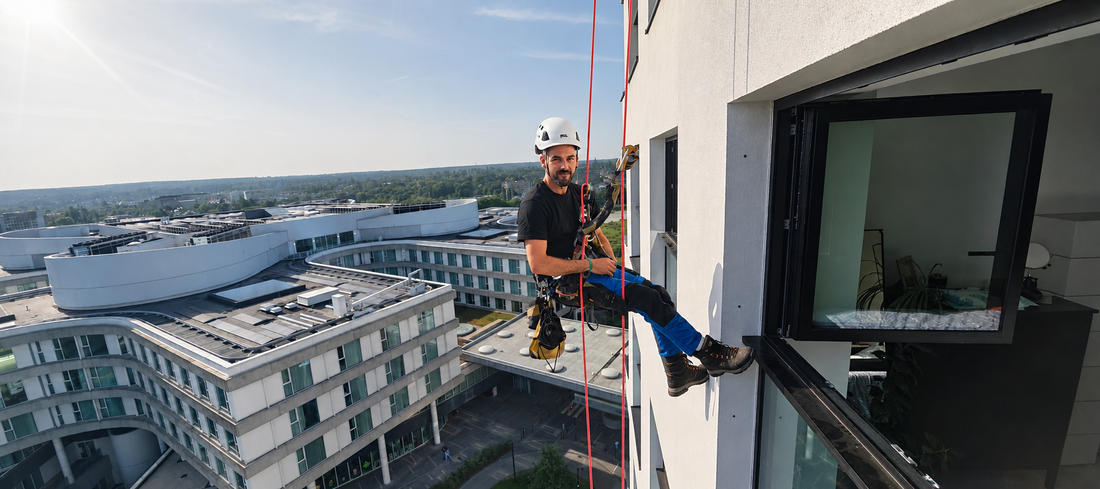 Travaux en hauteur à lhauteur ’Hôpital Delta à Auderghem